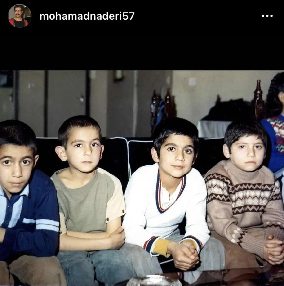 محمد نادری در نوجوانی + عکس