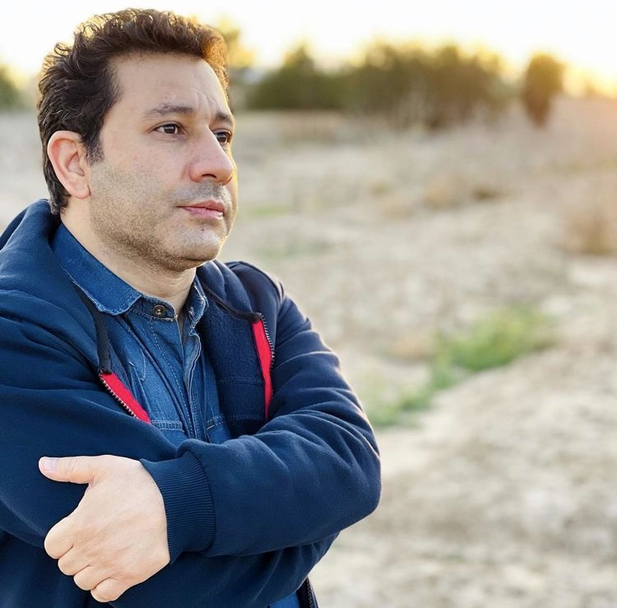 سروش جمشیدی در بیابانی خشک + عکس