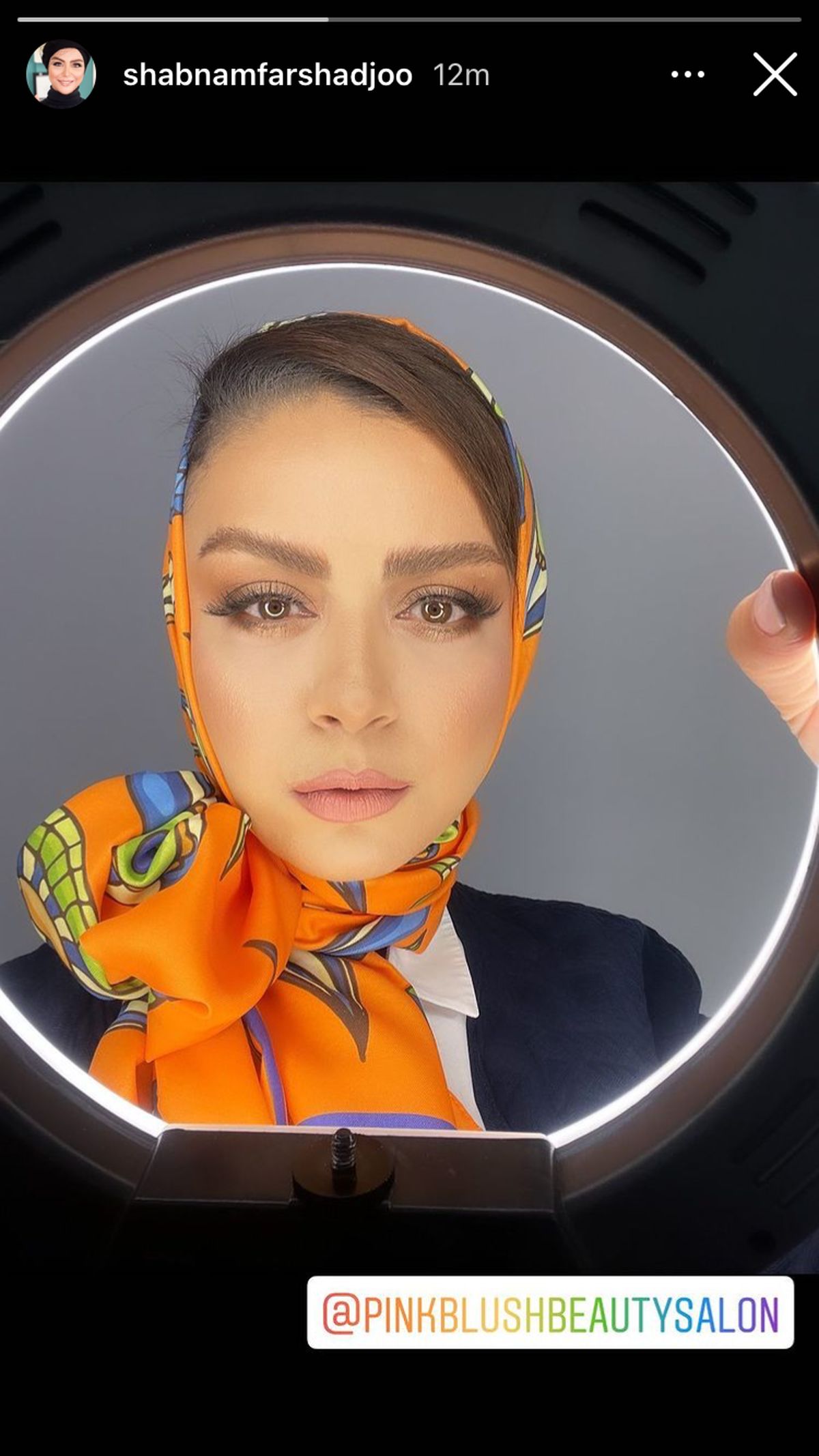 شبنم فرشادجو با میکاپ ساده + عکس