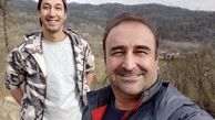 دوستی بهرام افشاری و‌پدرش + عکس