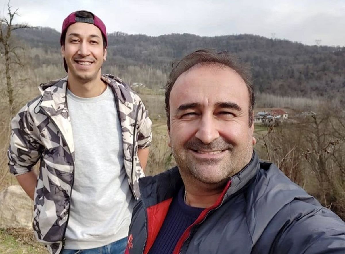 دوستی بهرام افشاری و‌پدرش + عکس