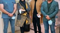 لیلا بلوکات در کنار دوستان دندانپزشکش + عکس