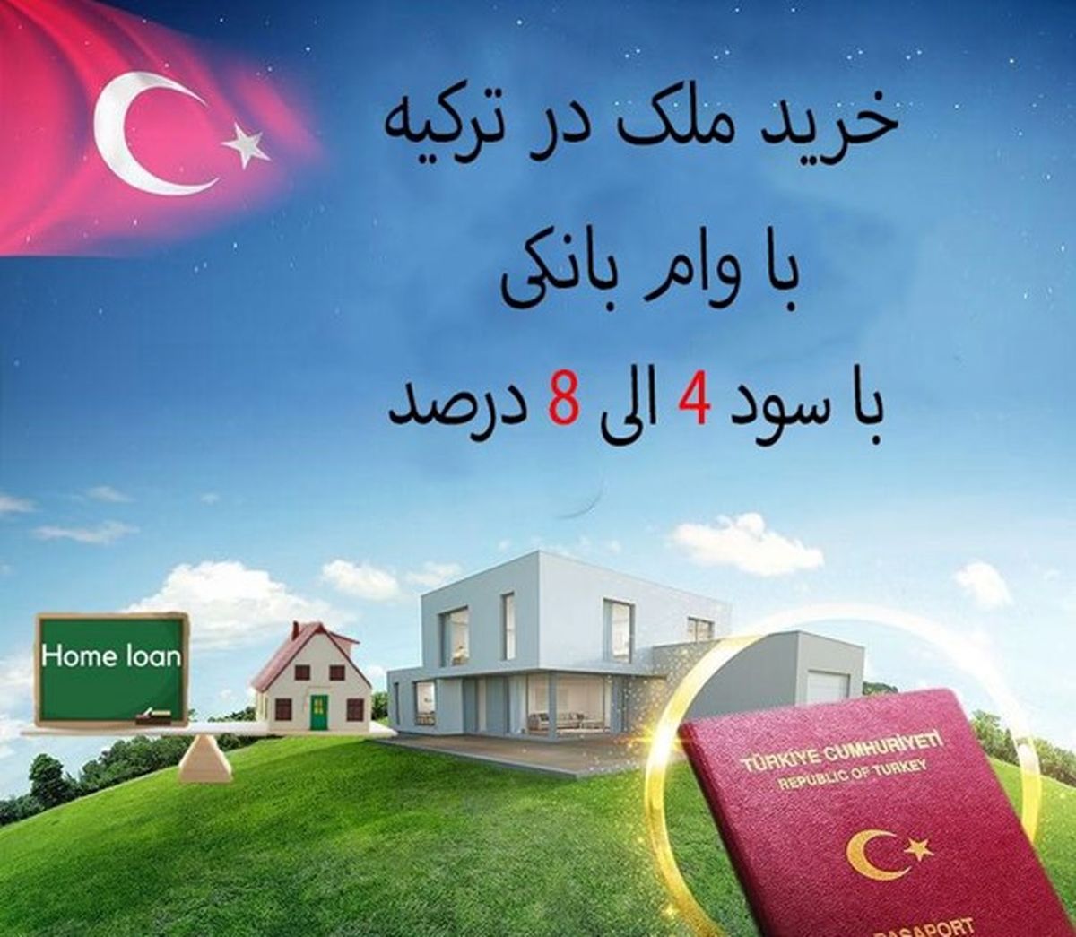 خرید خانه در ترکیه با وام؛ بهترین روش برای اخذ پاسپورت این کشور