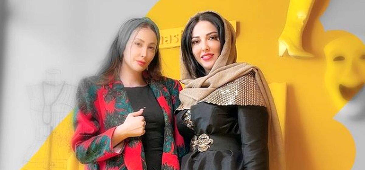 استایل لاکچری لیلا اوتادی در کنار طراح لباسش + عکس