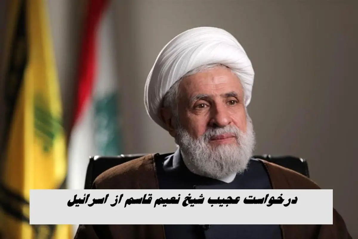 درخواست عجیب شیخ نعیم قاسم از اسرائیل برای خلع سلاح حزب الله