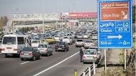 ترافیک سنگین در محور کرج-چالوس