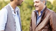 مهران مدیری و پسرش در حال صحبت + عکس