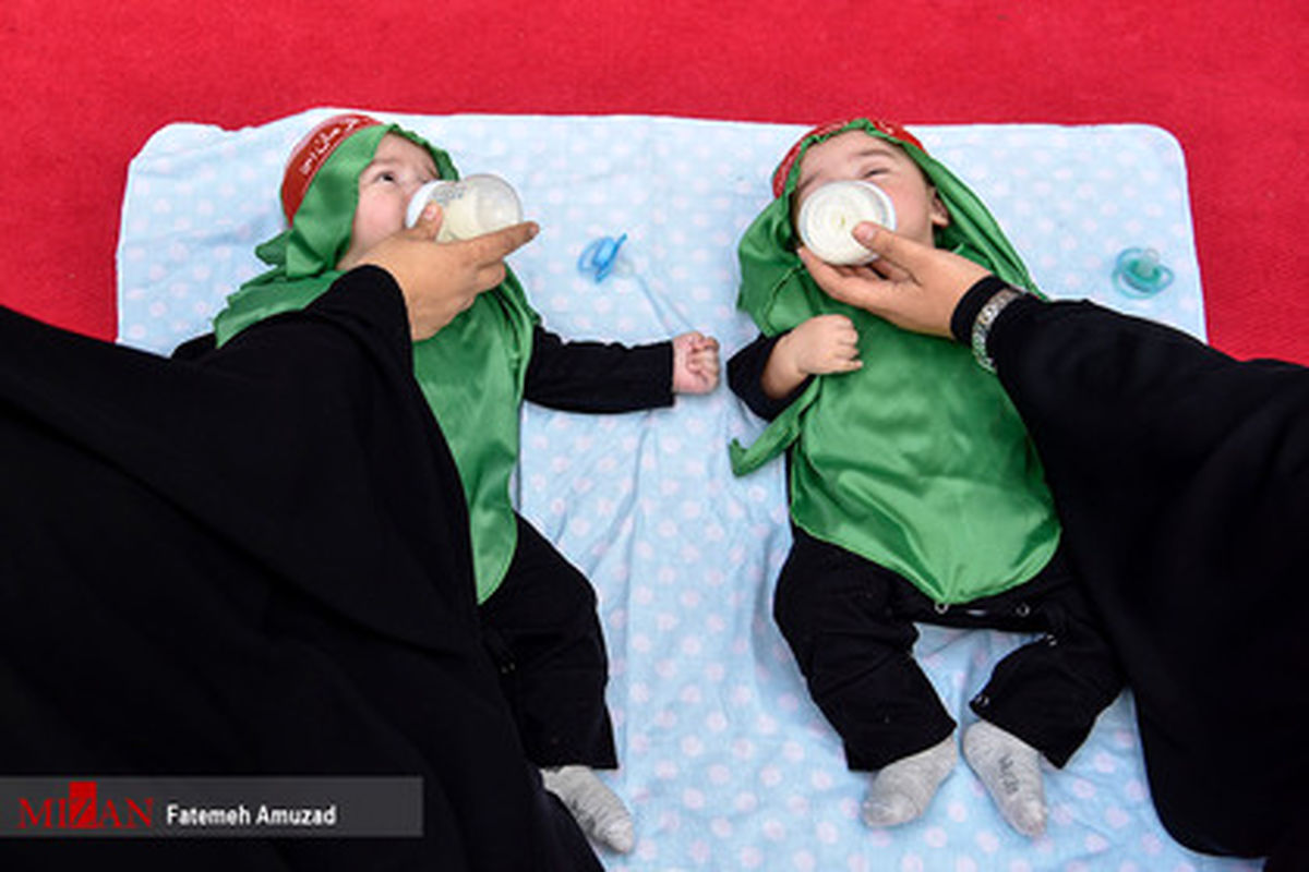 تصویری جالب از شیرخوارگان حسینی
