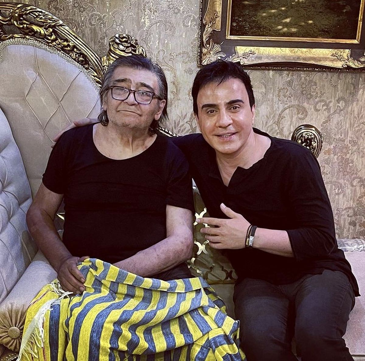 عمو پورنگ میهمان خانه رضا رویگری شد + عکس