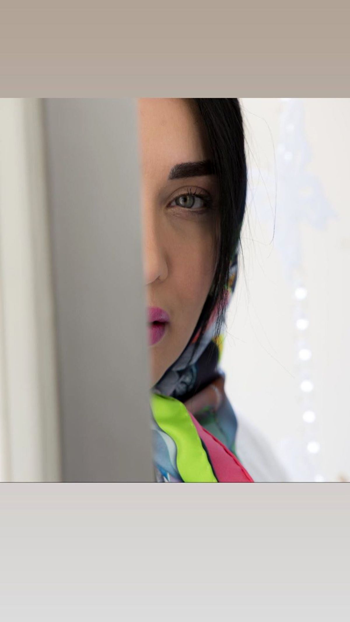 چهره نصفه نیمه خانم بازیگر + عکس