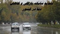 تشدید سامانه بارشی و کاهش دما در کشور