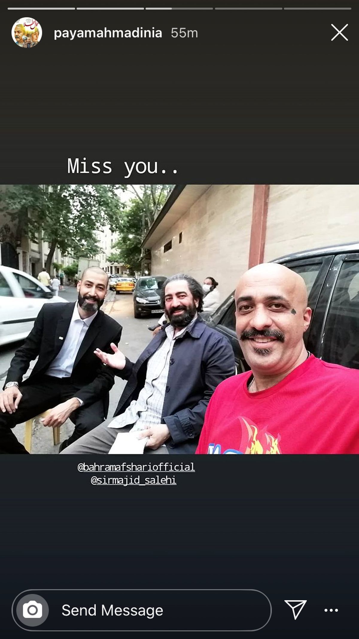 دلتنگی آقا پیمان برای دوستانش + عکس