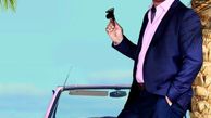 ماشین صورتی رنگ حمید فرخ نژاد + عکس