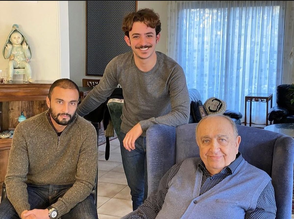 دو بازیگر جوان سینما در منزل بهمن فرمان آرا + عکس
