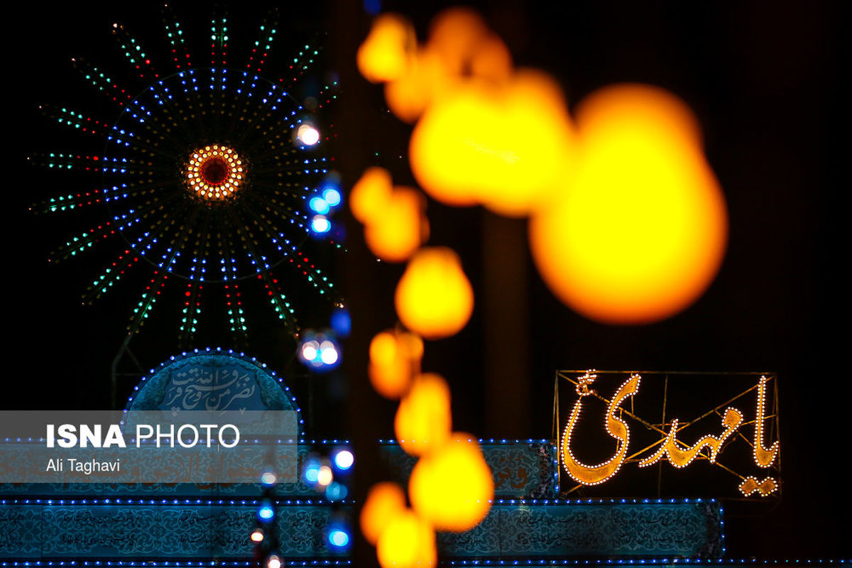 آذین‌بندی نیمه‌شعبان در معابر شهر تهران + عکس