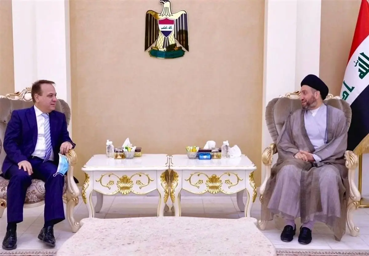 دیدار رهبر جریان حکمت ملی عراق با «ادیب الحبحاب»