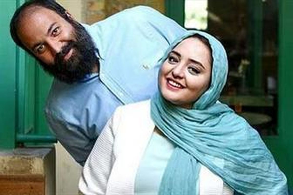 زوج هنری بازیگر در یک مراسم مردمی/ عکس