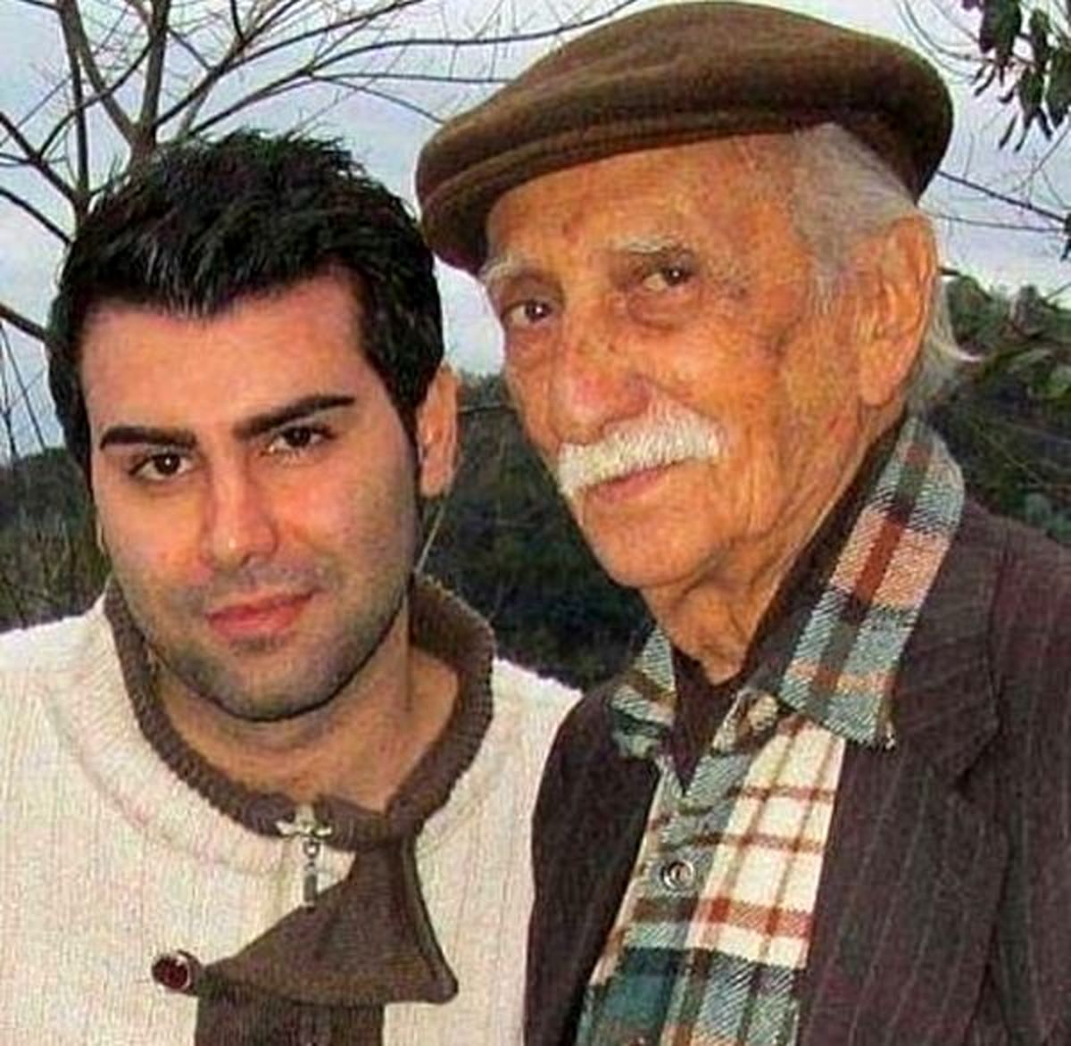 مرحوم داریوش اسدزاده در کنار پسرش + عکس
