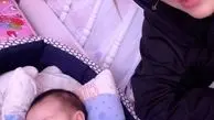 شبنم قلی خانی در کنار نوزاد جدیدش+عکس