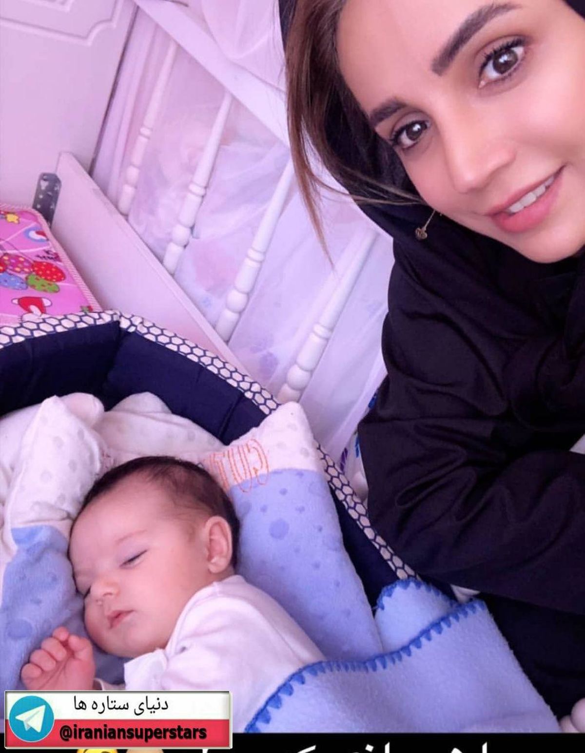 شبنم قلی خانی در کنار نوزاد جدیدش+عکس