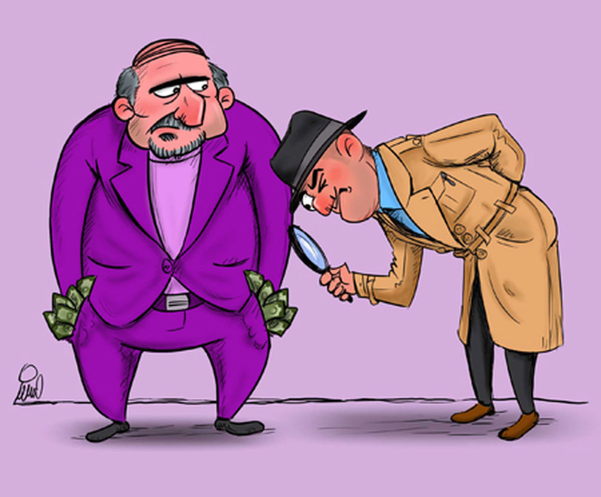 کاریکاتور شفاف سازی اقتصادی توسط دولت