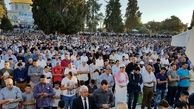ده‌ها هزار فلسطینی در نماز عید قربان در مسجدالاقصی