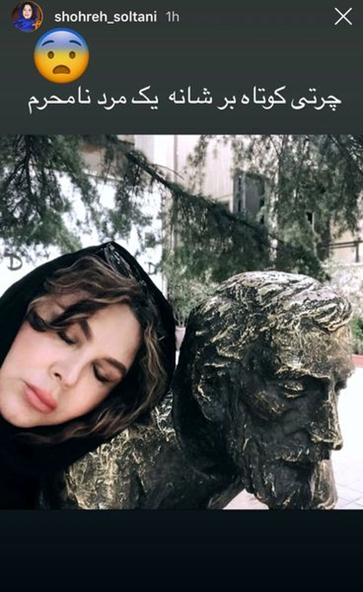 چرت شهره سلطانی بر شانه مرد نامحرم+عکس