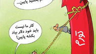 کاریکاتور باید دلار بکشه پایین!