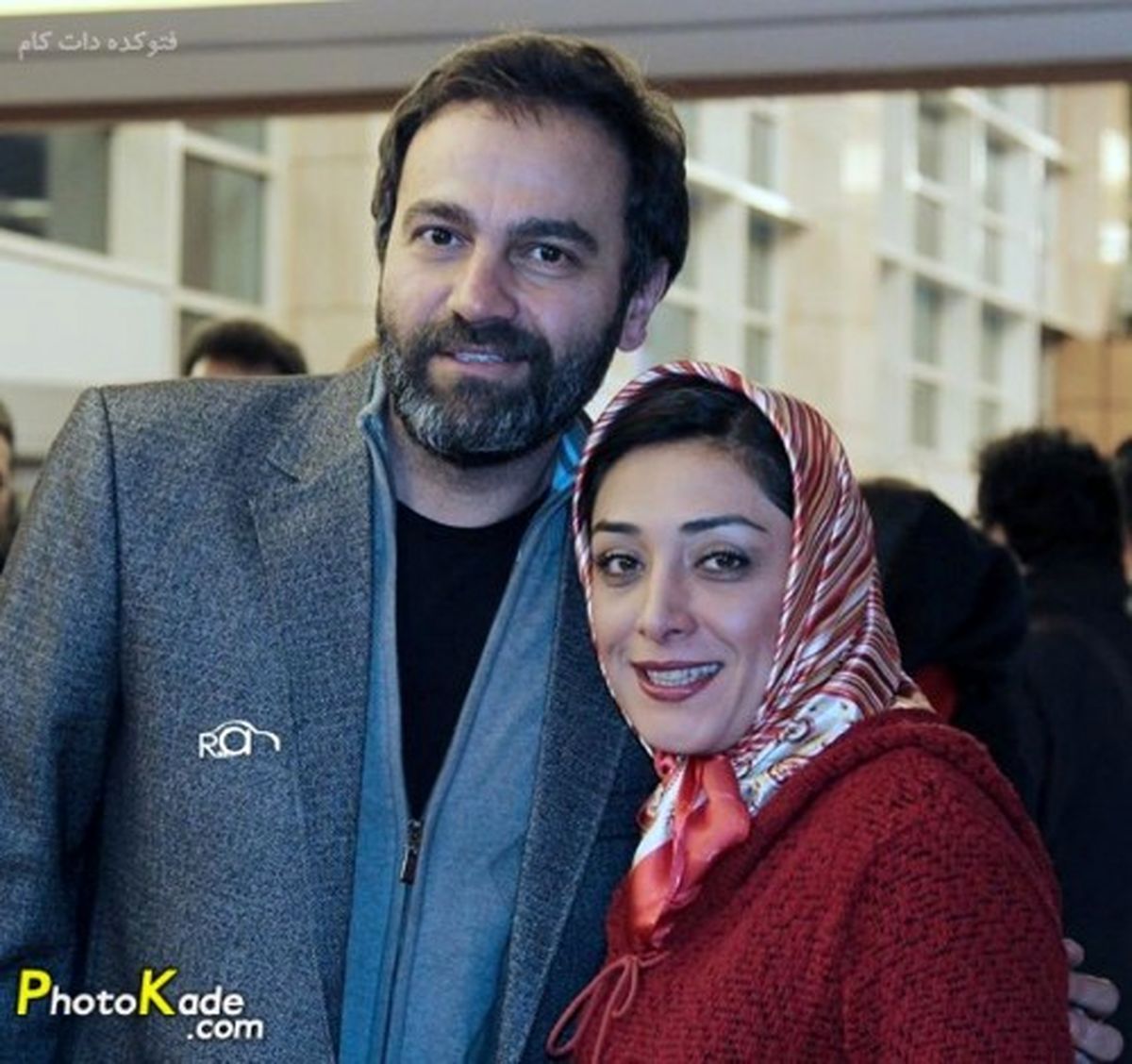 عکس ساده و زیبا بازیگر ارمغان تاریکی و همسرش