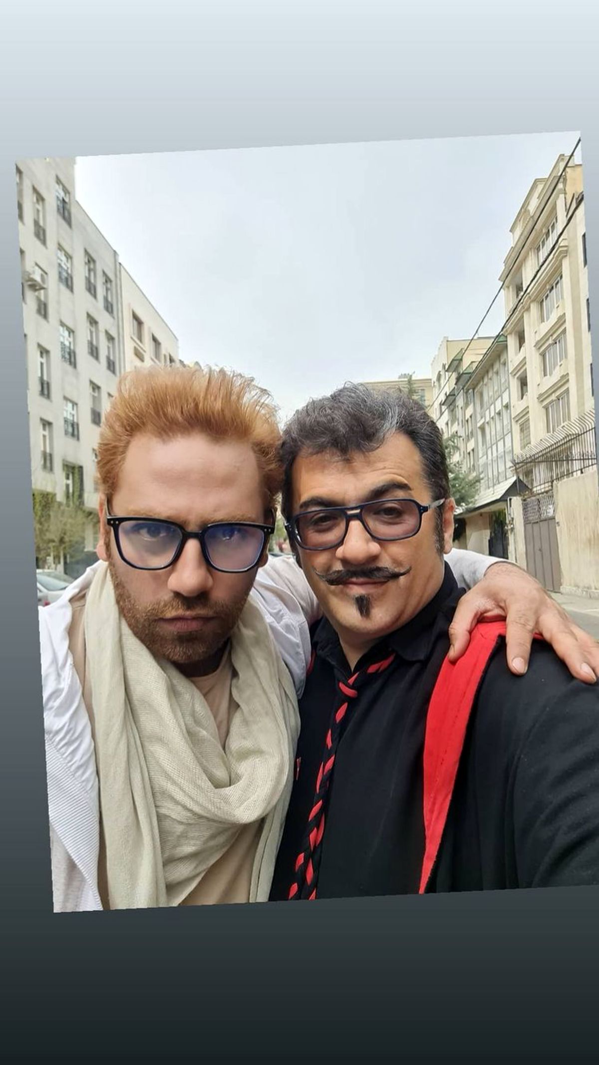 گریم متفاوت شهرام عبدلی و سامان گوران + عکس
