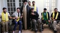 دیدار جمعی از جانبازان حزب‌الله لبنان با رهبر انقلاب