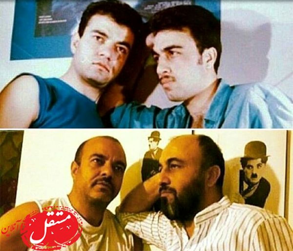 عکس بامزه و دیدنی دو اسطوره طنز