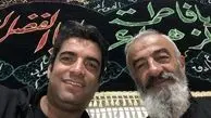 منوچهر هادی و دوستش در هیئت + عکس