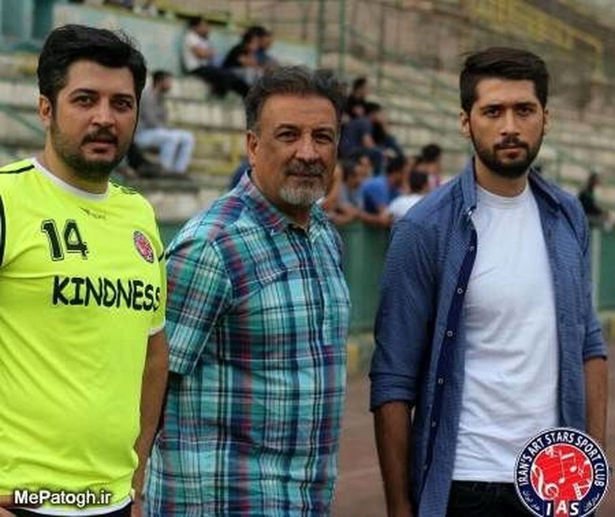 عبدالرضا اکبری در کنار پسران رشیدش + عکس