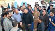 خانه سازی علی دایی در سومین روستای زلزله زده کرمانشاه/عکس
