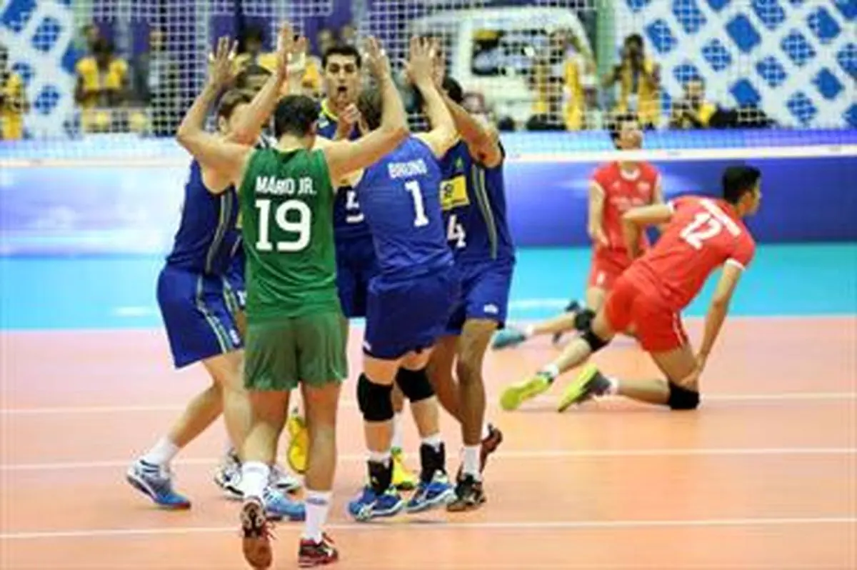 باخت نزدیک تیم ملی والیبال برابر برزیل