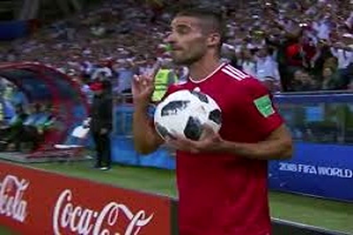 پرتاب اوت محمدی در میان لحظات به یادماندنی و جالب جام جهانی 2018