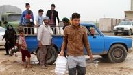 پخت و توزیع غذای گرم میان سیل زدگان خوزستان 