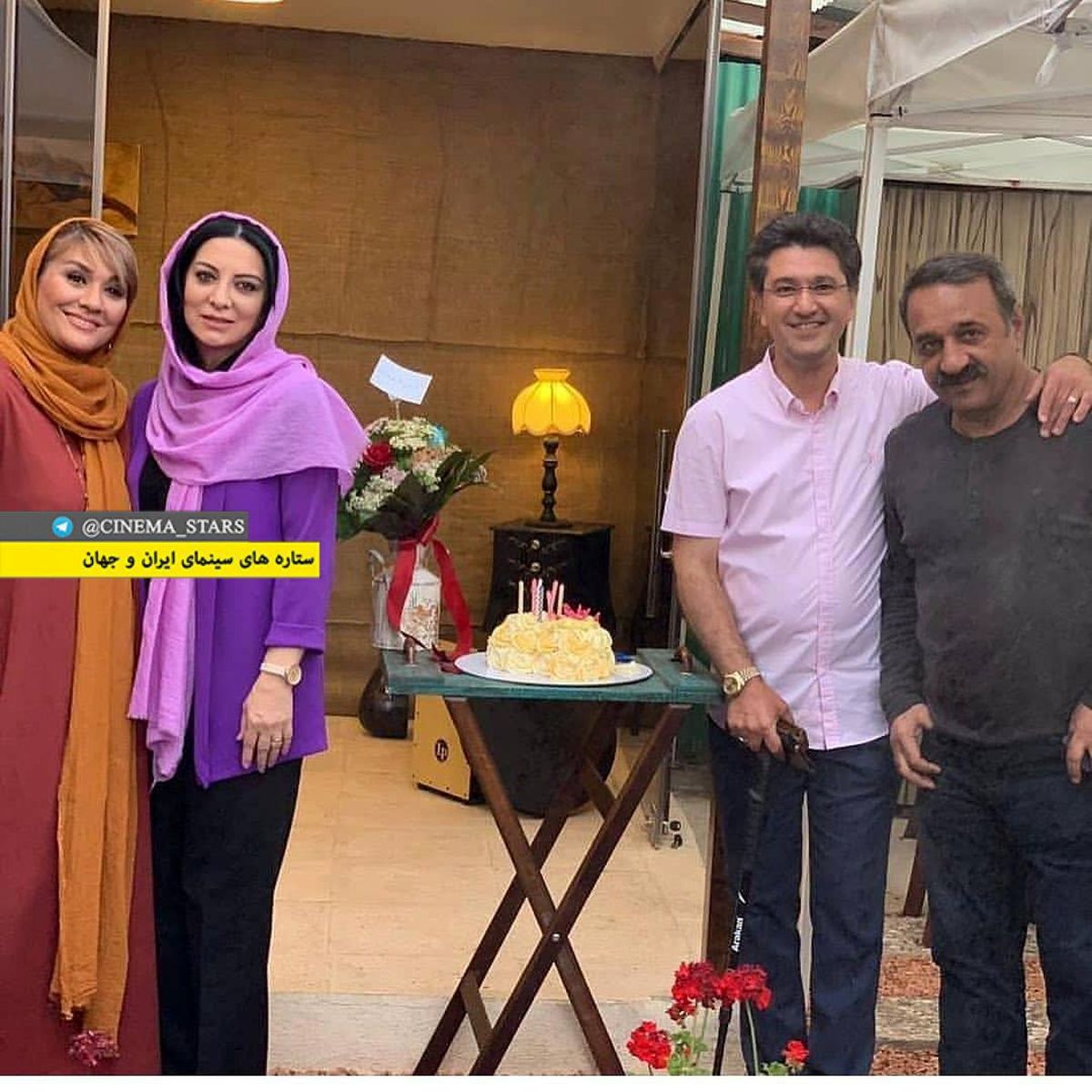 عکس تولد علی اوسیوند و امیرحسین مدرس با همسرانشان