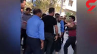 درگیری مأموران سد معبر شهرداری گرگان با یک دستفروش