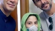 آریا عظیمی‌نژاد و امین حیایی در بیمارستان مفید 