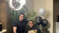 پوریا پورسرخ در جشن تولد رفیقش + عکس