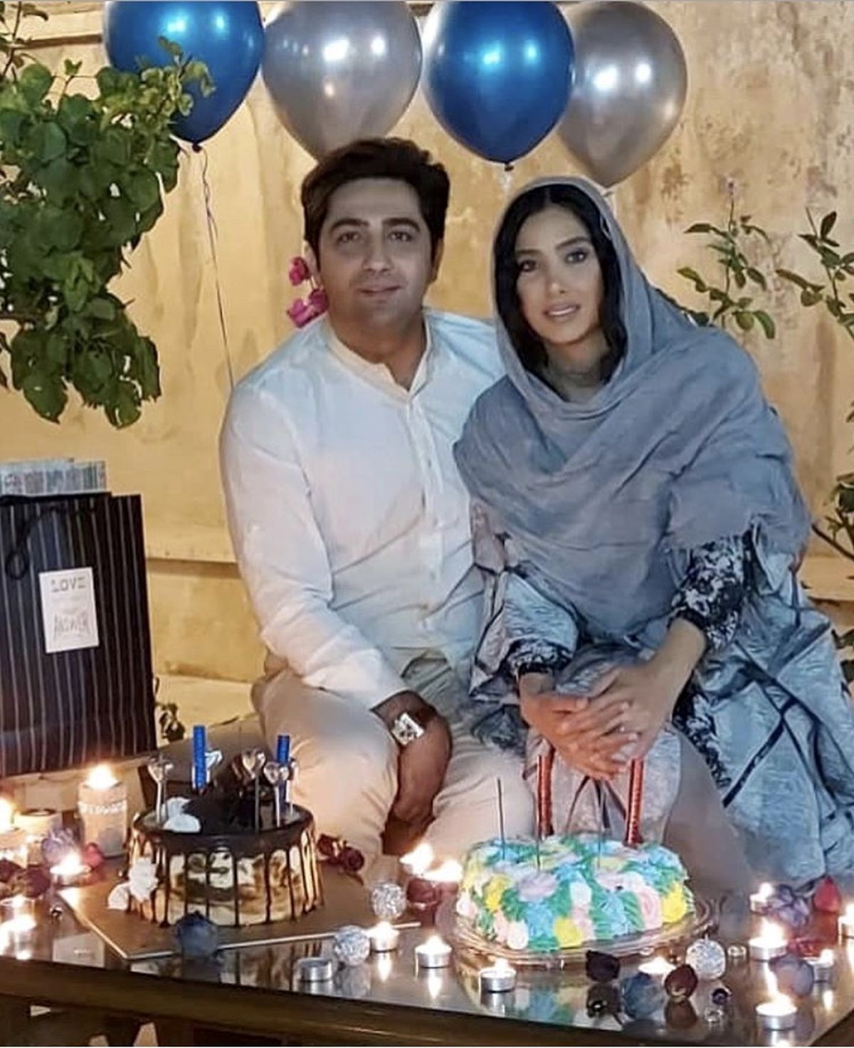 علی سخنگو و همسرش + عکس