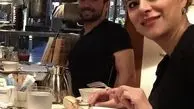 سحر دولتشاهی و بهرام رادان در یک رستوران + عکس