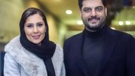 بازیگر چشم رنگی طنز در کنار همسرش+عکس