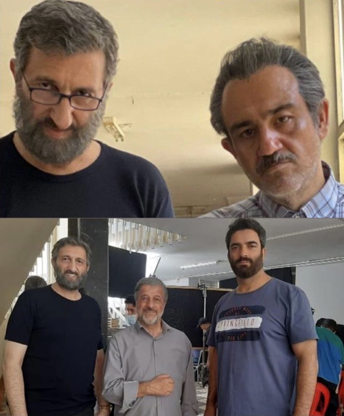 گریم دیده نشده از مهران غفوریان و یوسف صیادی در فیلم جدیدشان + عکس