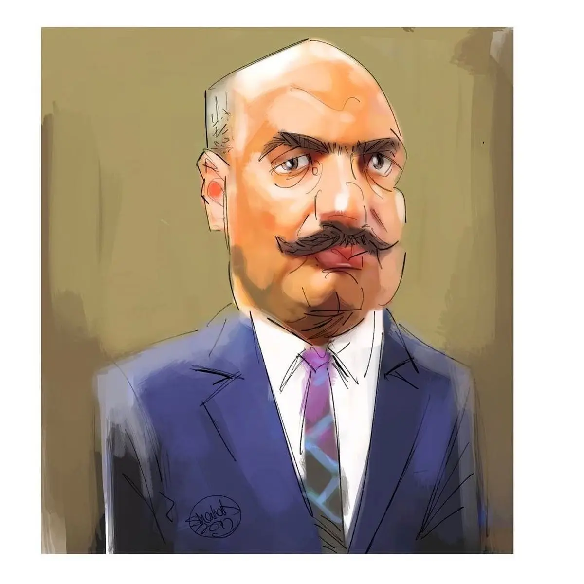 کاریکاتوری از قسمت پایانی شهرزاد