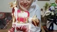 کیک تولد خانم بازیگر به سبک کرونایی + عکی