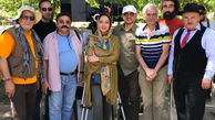 عکس بهاره کیان‌افشار در پشت صحنه فیلم سهراب سپهری