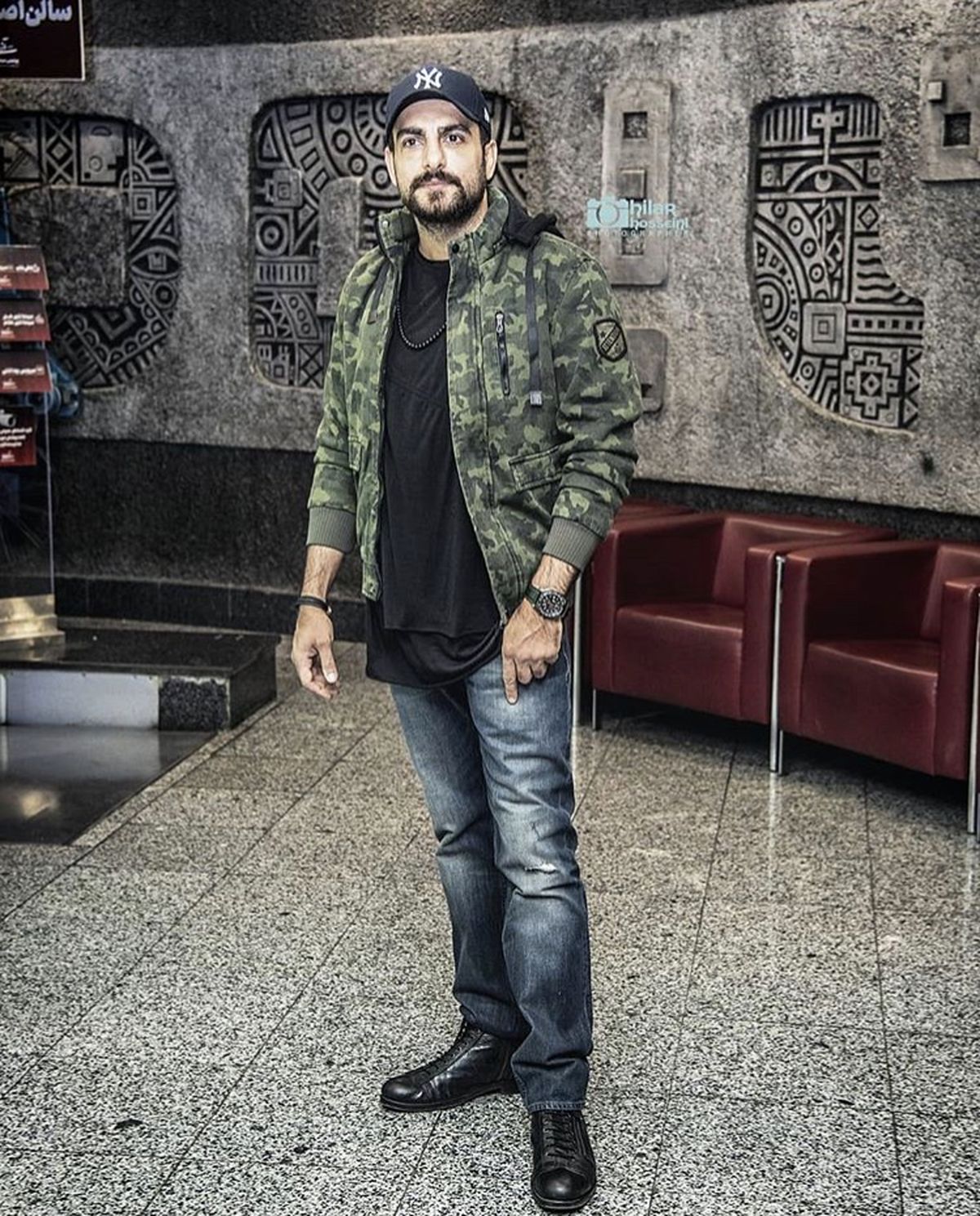 لباس ارتشی حامد کمیلی در یک‌مراسم + عکس